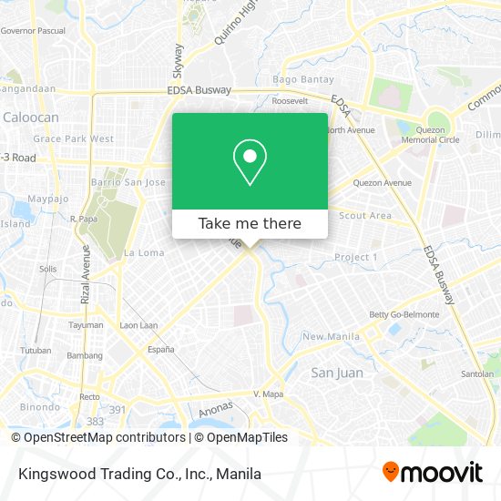 Kingswood Trading Co., Inc. map