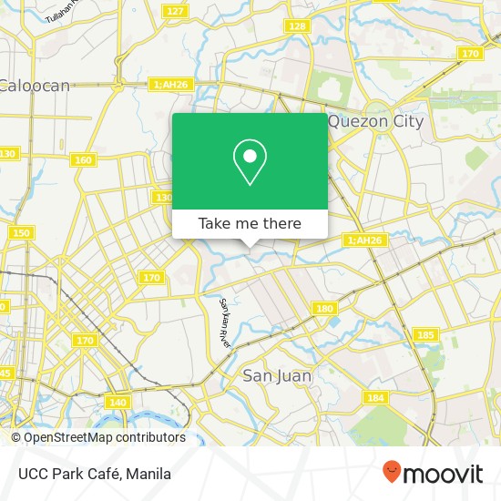 UCC Park Café, Magnolia Roxas, Quezon City map