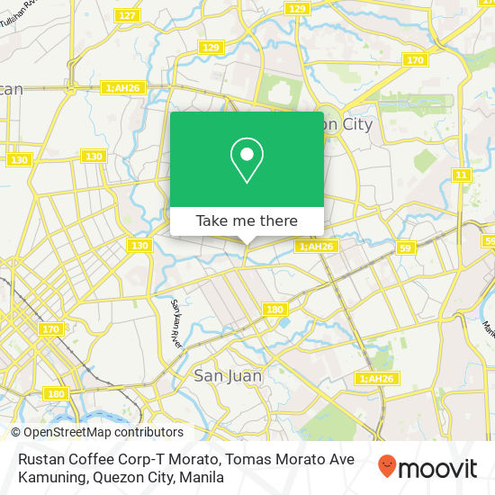 Rustan Coffee Corp-T Morato, Tomas Morato Ave Kamuning, Quezon City map