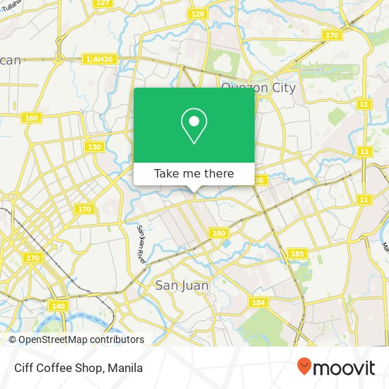 Ciff Coffee Shop, Tomas Morato Ave Kristong Hari, Quezon City map