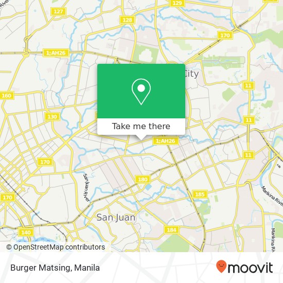 Burger Matsing, Sct. Ybardolaza Kamuning, Quezon City map
