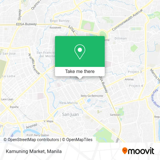 Kamuning Market map