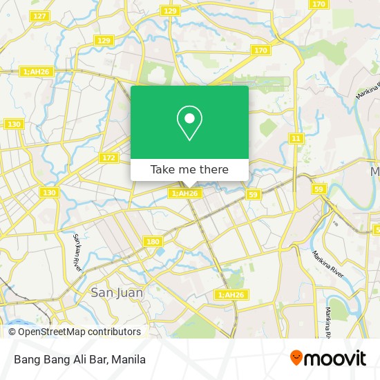 Bang Bang Ali Bar map