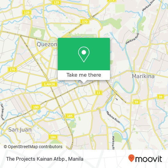 The Projects Kainan Atbp., Molave Duyan-Duyan, Quezon City map