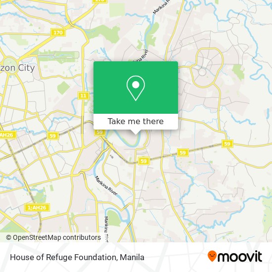 House of Refuge Foundation map