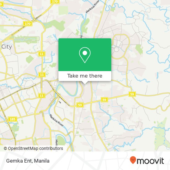 Gemka Ent, San Roque, Marikina map