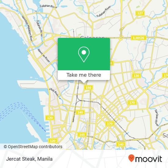 Jercat Steak, Hermosa St Barangay 201, Manila map
