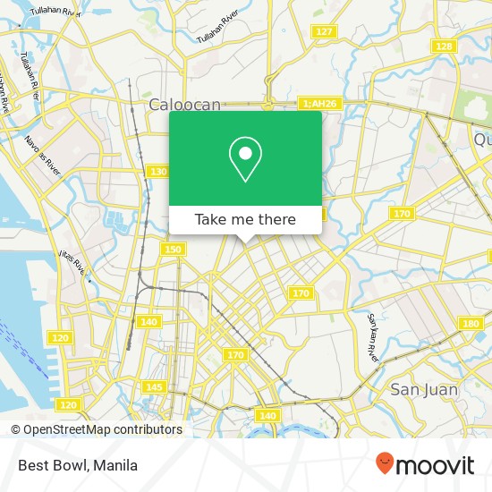 Best Bowl, Mayon Ave Maharlika, Quezon City map