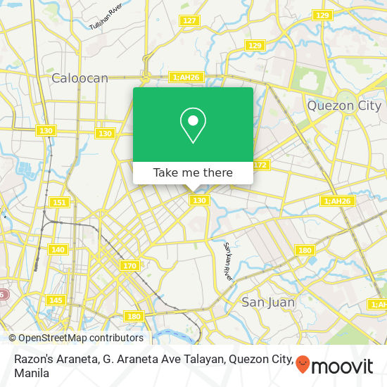 Razon's Araneta, G. Araneta Ave Talayan, Quezon City map