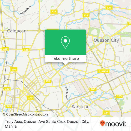 Truly Asia, Quezon Ave Santa Cruz, Quezon City map