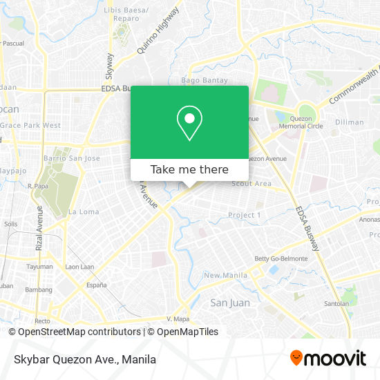 Skybar Quezon Ave. map