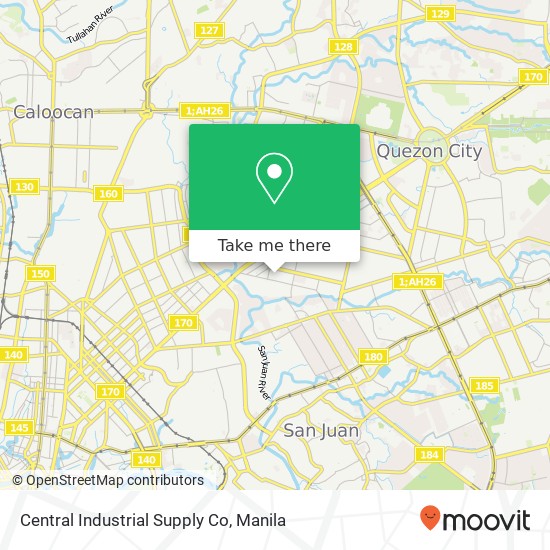 Central Industrial Supply Co, S AA Paligsahan, Quezon City map