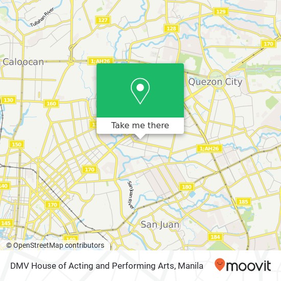 DMV House of Acting and Performing Arts map