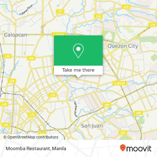Moomba Restaurant, Mother Ignacia Ave Paligsahan, Quezon City map