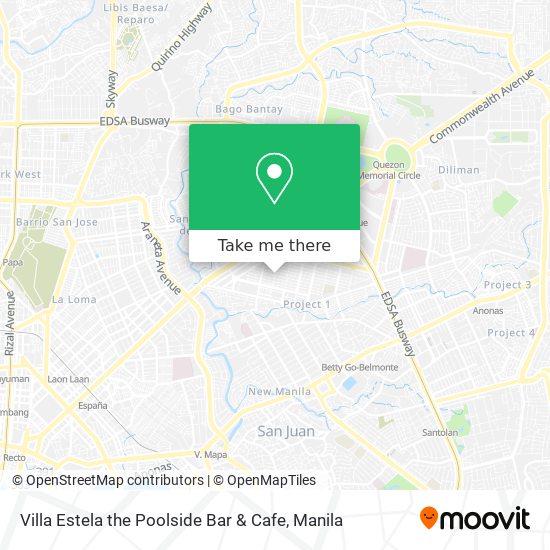 Villa Estela the Poolside Bar & Cafe map