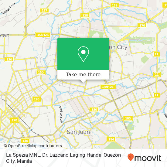 La Spezia MNL, Dr. Lazcano Laging Handa, Quezon City map