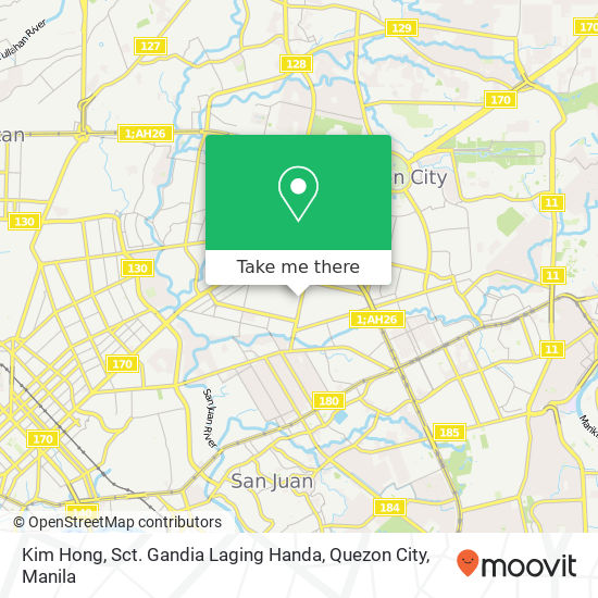 Kim Hong, Sct. Gandia Laging Handa, Quezon City map