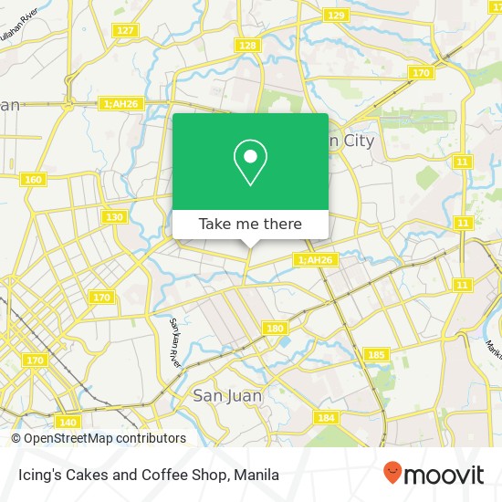 Icing's Cakes and Coffee Shop, Tomas Morato Ave Laging Handa, Quezon City map