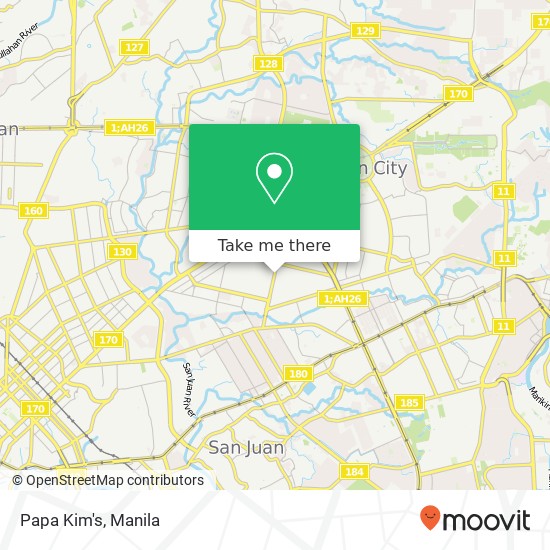 Papa Kim's, Tomas Morato Ave Sacred Heart, Quezon City map