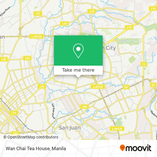 Wan Chai Tea House map