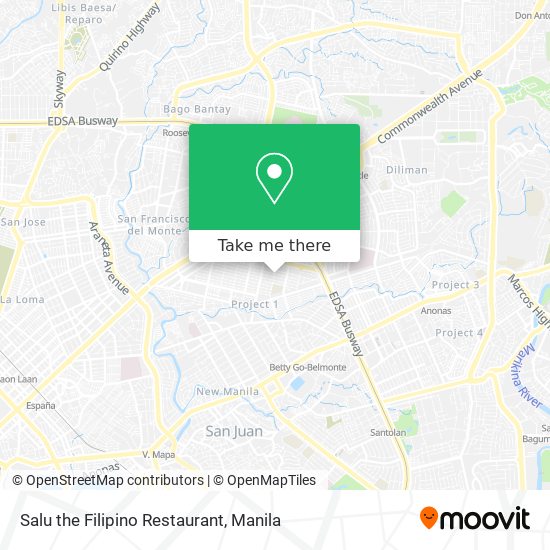 Salu the Filipino Restaurant map