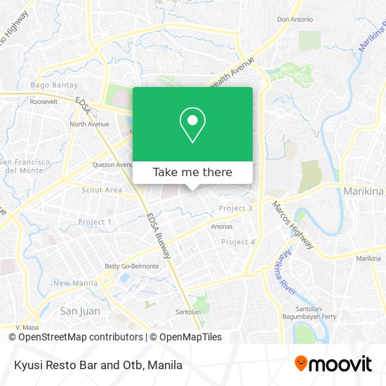 Kyusi Resto Bar and Otb map