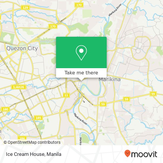 Ice Cream House, F. V. Ramos Bypass Rd Barangka, Marikina map