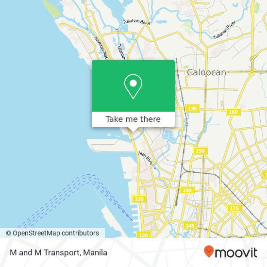 M and M Transport, North Bay Blvd. South, Navotas map