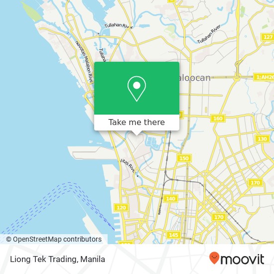 Liong Tek Trading, Vicente San Rafael Village, Navotas map