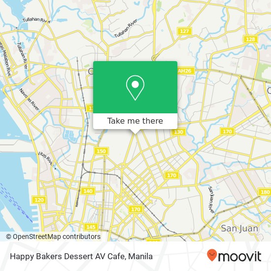 Happy Bakers Dessert AV Cafe, Mayon Ave N.S. Amoranto, Quezon City map