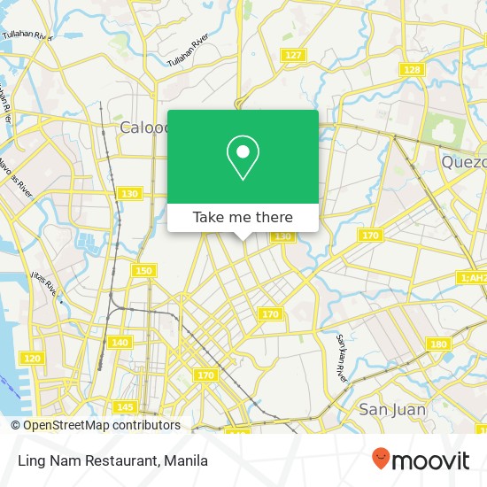 Ling Nam Restaurant, Banawe Ave Saint Peter, Quezon City map
