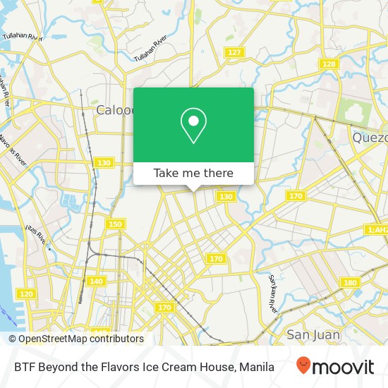 BTF Beyond the Flavors Ice Cream House, 847C Banawe Ave Saint Peter, Quezon City map
