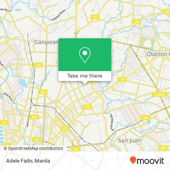 Adele Fado, N. S. Amoranto Sr. Santo Domingo, Quezon City map