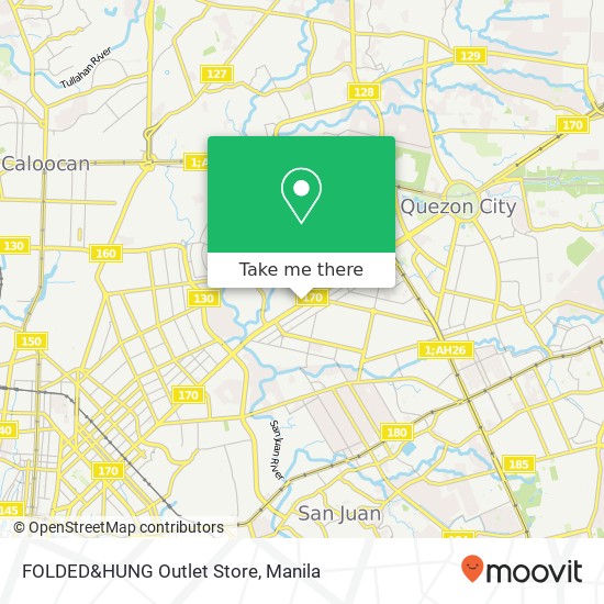 FOLDED&HUNG Outlet Store, Quezon Ave Santa Cruz, Quezon City map