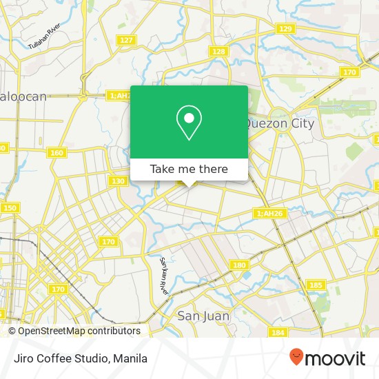 Jiro Coffee Studio, 77 Mother Ignacia Paligsahan, Quezon City map