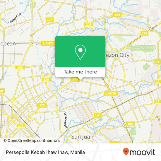 Persepolis Kebab Ihaw Ihaw, South Ave Paligsahan, Quezon City map