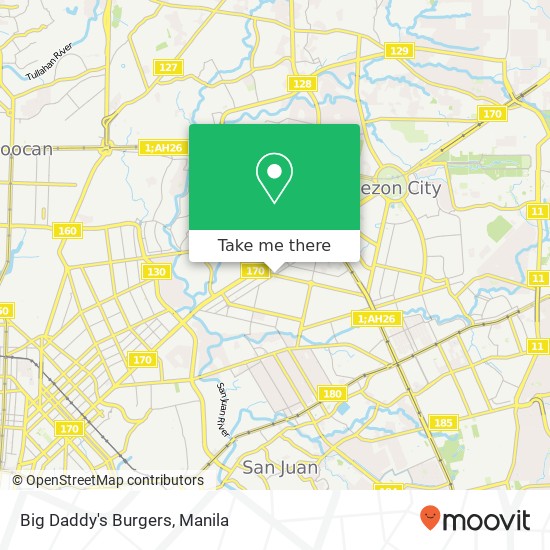 Big Daddy's Burgers, Mo. Ignacia Ave South Triangle, Quezon City map