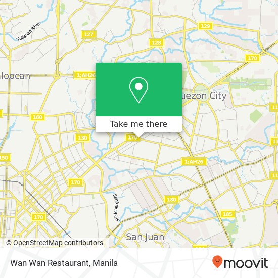 Wan Wan Restaurant, South Ave Paligsahan, Quezon City map