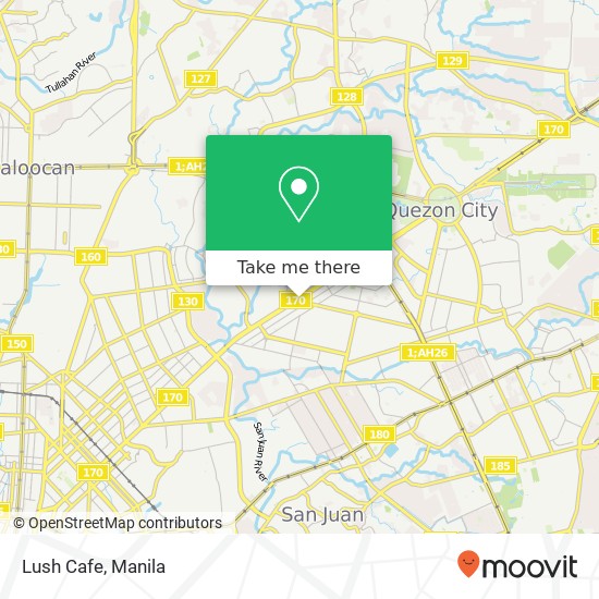Lush Cafe, South Triangle, Quezon City map
