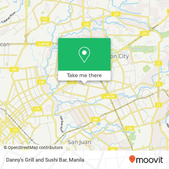 Danny's Grill and Sushi Bar, 44 South Ave Laging Handa, Quezon City map