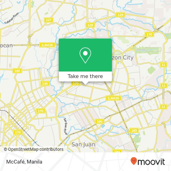 McCafé, South Ave Laging Handa, Quezon City map