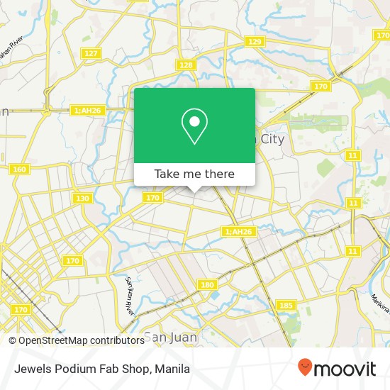 Jewels Podium Fab Shop, Tomas Morato Ave South Triangle, Quezon City map