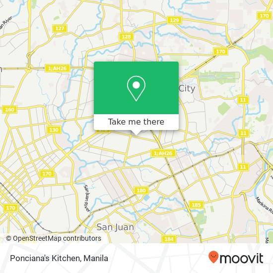 Ponciana's Kitchen, South Ave South Triangle, Quezon City map