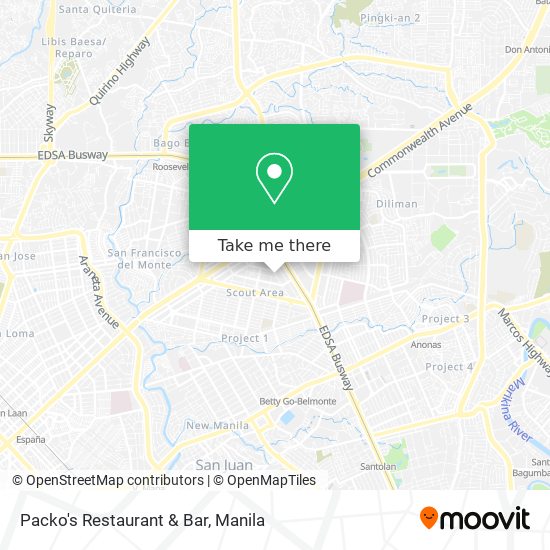 Packo's Restaurant & Bar map