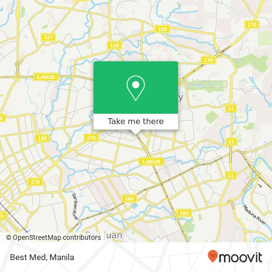 Best Med, EDSA South Triangle, Quezon City map
