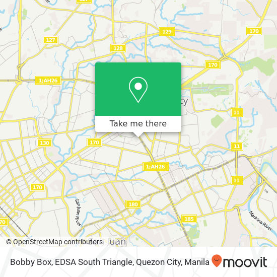 Bobby Box, EDSA South Triangle, Quezon City map