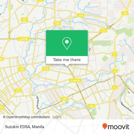 Suzukin EDSA, EDSA South Triangle, Quezon City map