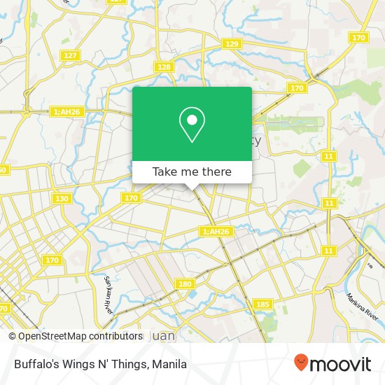 Buffalo's Wings N' Things, EDSA South Triangle, Quezon City map