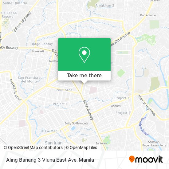 Aling Banang 3 Vluna East Ave map