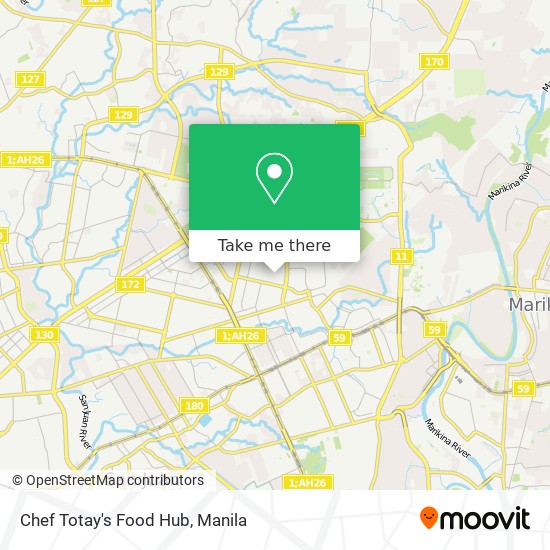 Chef Totay's Food Hub map